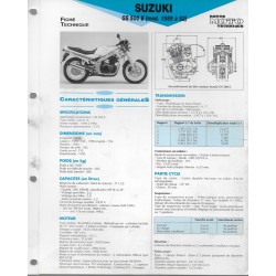 SUZUKI  GS 500 E de 1989 à 1992  (Fiche RMT)