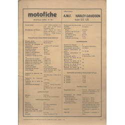 AMF HARLEY-DAVIDSON SS 125 de 1975 et plus