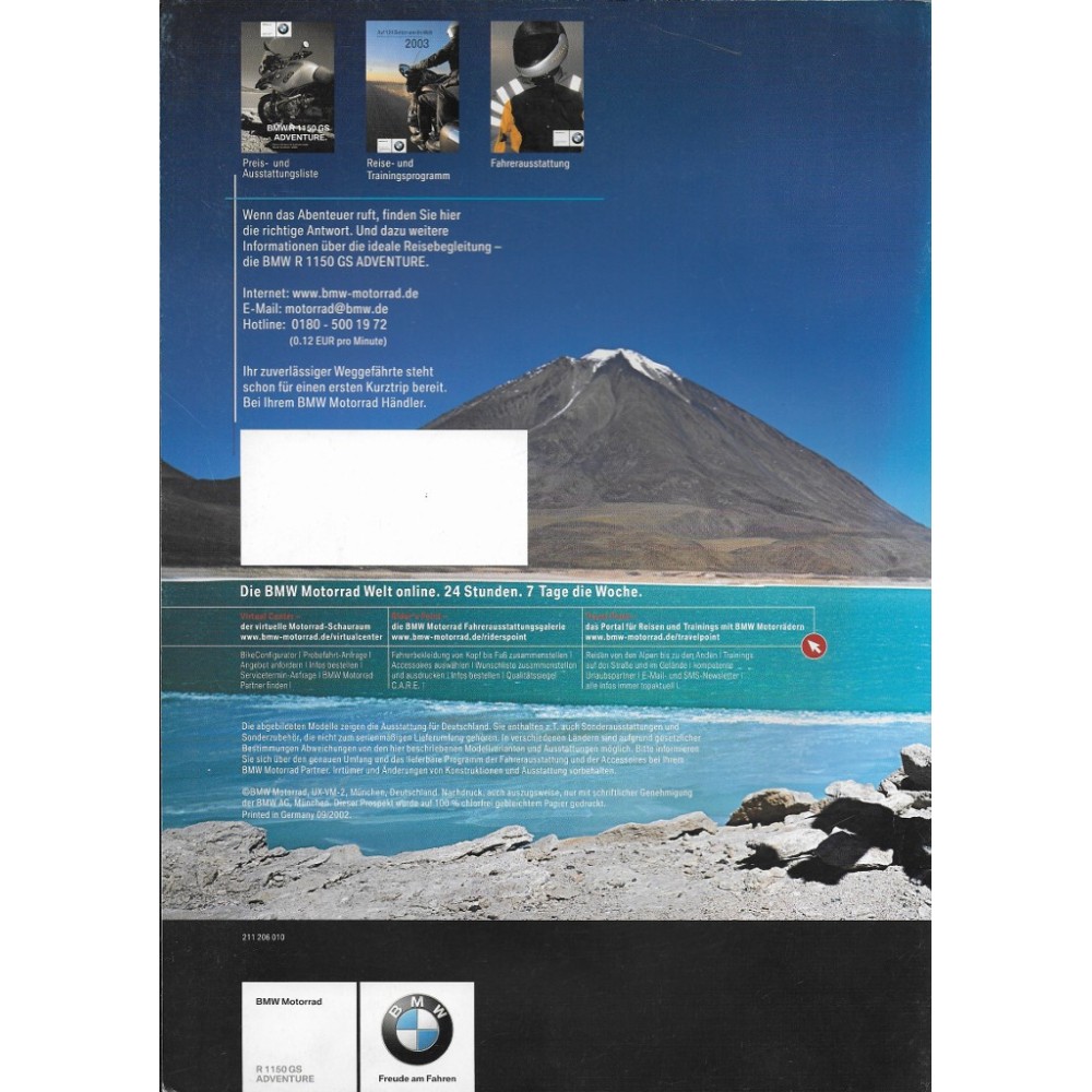 BMW R 1150 GS ADVENTURE supposée 2003