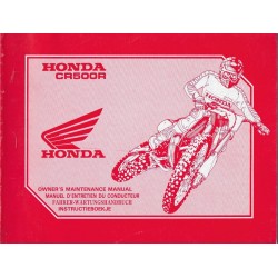 HONDA CR 500 R  1993  (manuel de base)  Type ML3 (07/92)