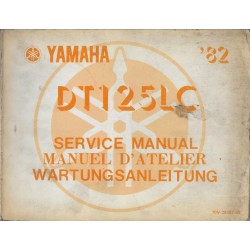 Manuel d'atelier YAMAHA DT 125 LC 1982 type 10V