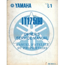 Manuel atelier YAMAHA IT 175 (H) 1981