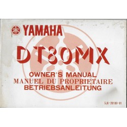 YAMAHA DT 80 MX type5J0 de 1982