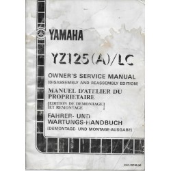 YAMAHA YZ 125  (A) / LC type 3SR de 1990