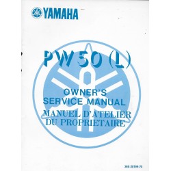 Manuel atelier YAMAHA PW 50 L 1984