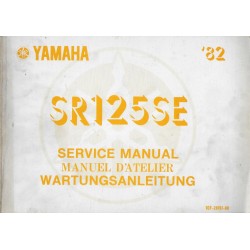 Manuel atelier YAMAHA SR 125 SE de 1982  type 10F