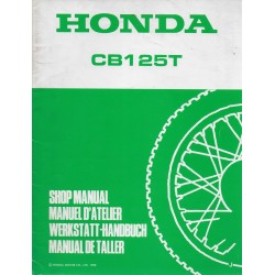 HONDA CB 125 TD de 1988 (Manuel additif janvier 1988)