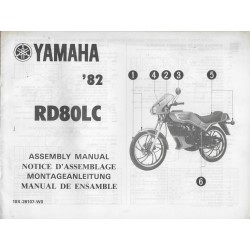 YAMAHA RD 80 LC 1982 (assemblage 12 / 1981) type 10X