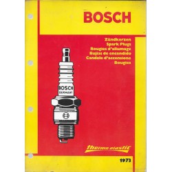 Catalogue bougies BOSCH de 1973