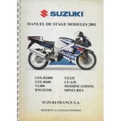 Manuel technique SUZUKI entretien modèles 2001
